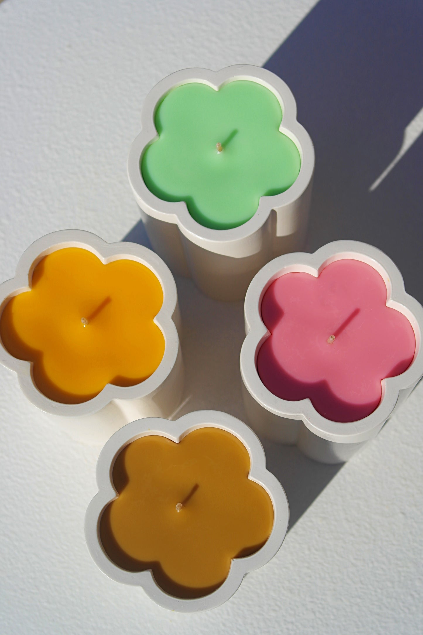 flower shape candles